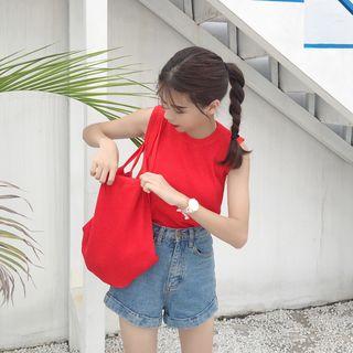 Set: Plain Tank Top + Backpack