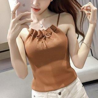 Shirred Plain Camisole Top
