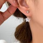 Flower Faux Crystal Alloy Swing Earring