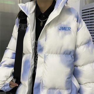 Tie Dye Padded Zip-up Jacket