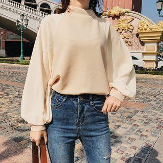 Plain Raglan Long-sleeve T-shirt