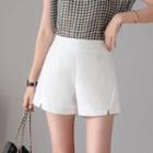 High-waist Plain Dress Shorts