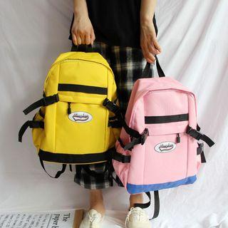 Canvas Strappy Plain Backpack