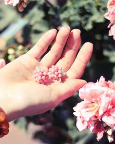 Beaded Flower Earrings