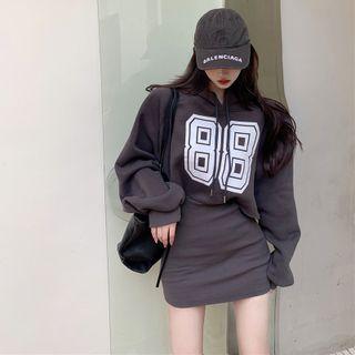 Numbering Hoodie Dress