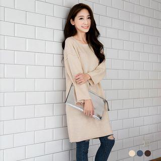 Oversize Drop Arm Sweater Dress