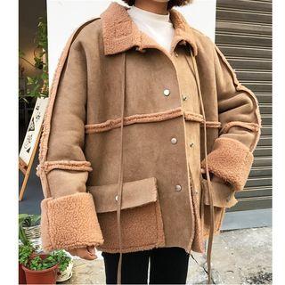 Pocketed Reversible Buttoned Jacket