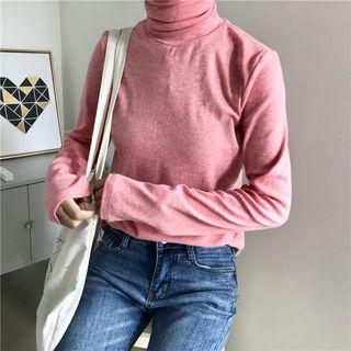 Turtleneck Melange Long-sleeve T-shirt