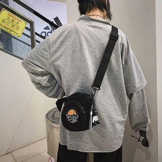 Canvas Printed Mini Crossbody Bag