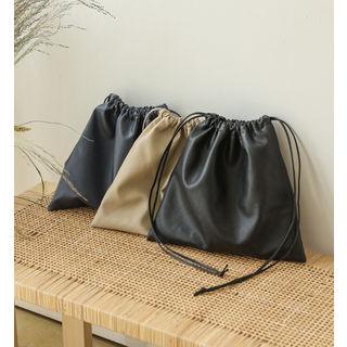 Pleather Drawstring Pouch