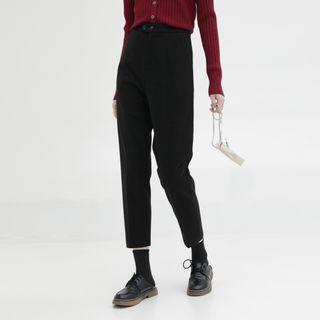 Cropped Wool Dress Pants