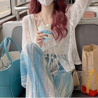 Light Jacket / Print Pants / Camisole Top