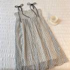 Spaghetti-strap Dress White - One Size