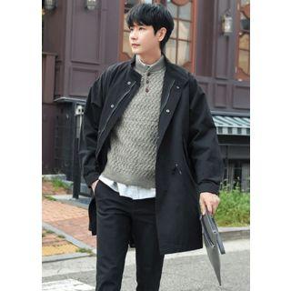 Stand-collar Boxy Parka