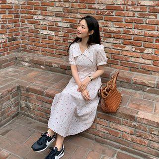 Chelsea-collar Long Pattern Dress