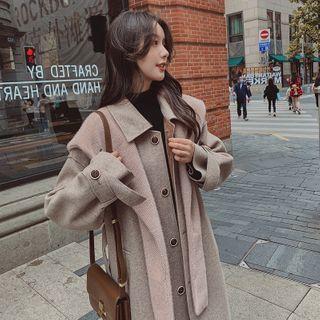 Lapel Single-breasted Wool Coat