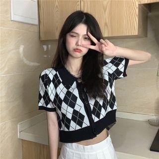 Argyle Knit Top (various Designs)