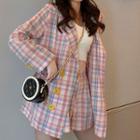 Double-breasted Plaid Blazer / Shorts