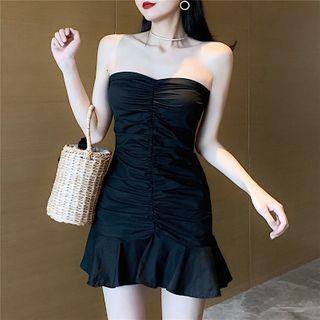 Bandeau Ruffle Dress