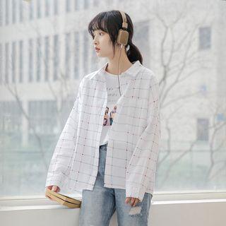 Check Shirt White - One Size