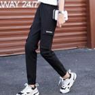 Drawstring Double-pocket Cargo Pants