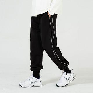Contrast Trim Drawcord Sweatpants