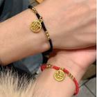 Chinese Character Beaded String Bracelet