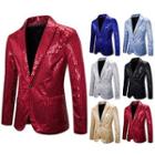 Single-breasted Sequined Blazer