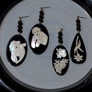 Shell Resin Dangle Earring (various Designs)