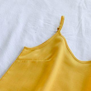 Spaghetti Strap Frill Trim Mini Dress