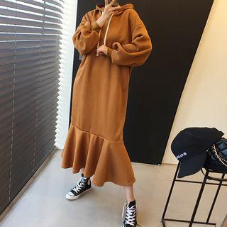 Midi Mermaid Hoodie Dress
