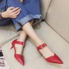 Buckled Heel Pointed Sandals