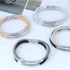 Triple-strand Magnetic Closure Bracelet