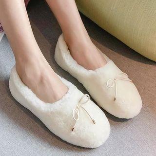 Furry Ballerina Flats
