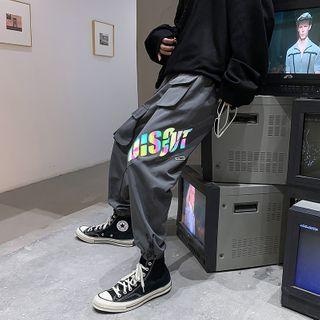 Printed Jogger Cargo Pants