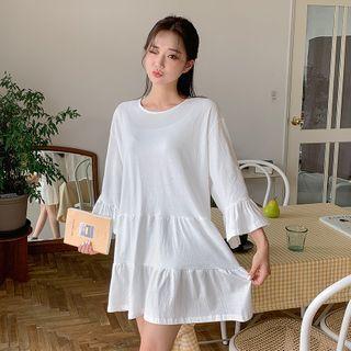 Ruffle-trim Tiered Minidress