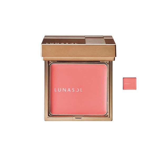 Kanebo - Lunasol Coloring Creamy Cheeks With Puff (#01 Soft Pink) 1 Pc