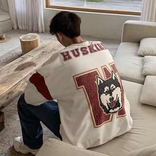Husky Print Sweatshirt