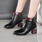 Block Heel Zip Ankle Books