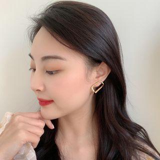 Alloy Rectangular Earring 1 Pair - As Shown In Figure - One Size