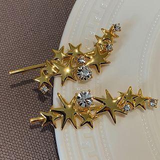 Rhinestone Alloy Star Hair Clip