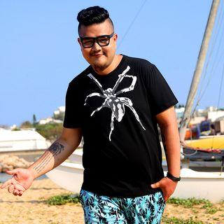 Short-sleeve Spider Print T-shirt