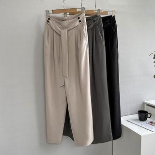 Sashed Harem Dress Pants