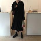 Loose-fit Asymmetric Shirt Maxi Dress