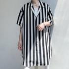 Short-sleeve Striped-shirt