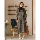 Pattern Long Peasant Dress