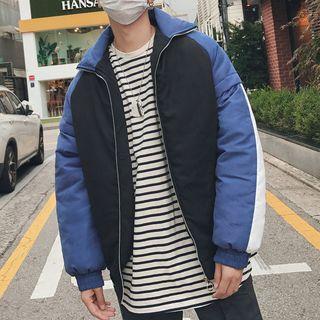 Panel Stand-collar Coat