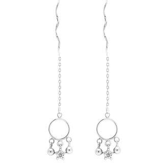 925 Sterling Silver Dream Catcher Dangle Earring As Shown In Figure - One Size