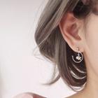 925 Sterling Silver Pearl Open Hoop Dangle Earring 1 Pair - Earring - Gold - One Size