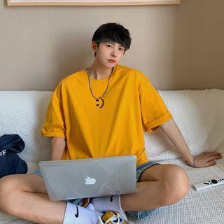 Smiley Face Short-sleeve Top